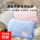 彩虹暖手寶電熱水袋暖寶寶充電式防爆暖水袋學(xué)生姨媽智能保暖正品 灰色【可插手】親膚絨
