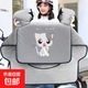 電動(dòng)車(chē)擋風(fēng)被新款防水保暖摩托電瓶車(chē)三輪車(chē)防風(fēng)罩小熊冬季加絨加厚加大新款擋風(fēng)被 半花小貓-灰色