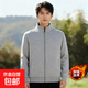加絨加厚衛衣男拉鏈立領(lǐng)開(kāi)衫立領(lǐng)棒球服男保暖外套夾克潮流衛衣 【CP】W23淺灰色 加絨 【重磅高質(zhì)量升級】   2XL 【120-140斤】