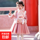 拜年服女童冬款唐裝過(guò)年服中國風(fēng)冬裝兒童旗袍新年裝冬季超仙古裝 2156粉色 120