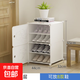 鞋架簡(jiǎn)易門(mén)口鞋架子家用經(jīng)濟型鞋柜收納室內好看簡(jiǎn)易防塵宿舍神器 單排4層