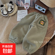兒童加絨衛褲秋冬季男女童卡通印花保暖休閑褲子寶寶運動(dòng)束腳長(cháng)褲 綠色 80