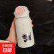 可愛(ài)保溫杯黑貓高顏值大容量304不銹鋼小清新ins風(fēng)吸管雙飲保溫杯 雙飲保溫杯粉色黑貓500ml