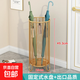 傘架置物架家用門(mén)口放傘筒商用進(jìn)門(mén)瀝水傘桶雨傘架入戶(hù)收納架鐵藝 9204時(shí)尚金【直徑19*高49】