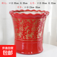 紅色福字陶瓷花盆大號中國風(fēng)客廳家用虎皮蘭發(fā)財樹(shù)專(zhuān)用金錢(qián)樹(shù)花瓶 HX386紅金(送塑料托盤(pán)) 陶瓷_特大
