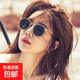 【劉仁娜同款】墨鏡女款2025新款復古圓形金屬小框防曬太陽(yáng)鏡826 金框灰片【送鏡盒+鏡布】
