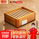 實(shí)木取暖器家用烤火爐暖腳器電暖器電暖足烤火箱冬季暖腳神器學(xué)生烤火爐電火箱桶烘腳器辦公臥室 38*32CM豪華單人款