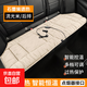 汽車(chē)加熱坐墊 加厚保暖短毛絨石墨烯速熱USB接口車(chē)載辦公家用坐墊 米色【后排三人座】