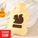 ?加厚防爆?皮革刺繡熱水袋 毛絨暖手寶暖寶寶 學(xué)生卡通暖手袋 伊年貳班-090【500ml】 持續保溫【皮革刺繡款】注水熱水袋