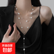 不規則長(cháng)款珍珠項鏈法式輕奢氣質(zhì)毛衣鏈小眾簡(jiǎn)約高級感項飾批發(fā)女 1#項鏈-銀色不規則珍珠