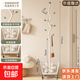 奶油風(fēng)落地衣帽架臥室落地掛衣架可移動帶輪轉(zhuǎn)角床邊收納籃臟衣簍 【極簡奶油】白色