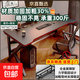 工作臺書(shū)桌出租屋辦公桌電腦桌臺式家用電競桌椅套裝臥室簡(jiǎn)易桌子 黑武士100*60 【碳纖】K腿電競桌
