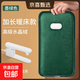 ?3C防爆?熱水袋 充電加長(cháng)特大號暖水袋 暖被窩肚子電暖寶暖手寶 特大號寶寶絨光袋綠色（智能防爆）