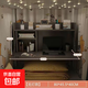 宿舍床上電腦桌加大加高款懸空可折疊床上桌大學(xué)生宿舍神器懶人桌 黑胡桃色【可折疊+書(shū)架+鎖】 懸空可折疊#床上電腦桌