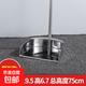 不銹鋼垃圾鏟簸箕鏟垃圾斗老式耐用工廠(chǎng)家用加厚寬加大號套裝掃把 圓形新型款【23*19.5*6.7總高75cm】