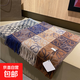 羅家L家正確版羊毛羊絨圍巾棋盤(pán)格秋冬保暖拼色圍脖加厚女小披肩 咖色