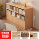 實(shí)木多功能書(shū)架落地靠墻置物架家用學(xué)生收納儲物柜臥室矮柜子櫥柜 【定制版實(shí)木】嶼山雪松木120cm