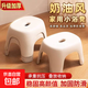 奶油風(fēng)家用小凳子加厚塑料凳可疊放耐用兒童凳學(xué)生寢室成人矮凳 薄荷綠1個(gè)