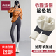 俞兆林九分高腰收腹鯊魚(yú)褲女外穿黑色修身顯瘦高彈芭比瑜伽打底褲 灰色(冬季羊羔絨加鯊魚(yú)褲) 厚款 L 【建議100-120斤】