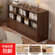 實(shí)木多功能書(shū)架落地靠墻置物架家用學(xué)生收納儲物柜臥室矮柜子櫥柜 【定制版實(shí)木】煙霞雪松木140cm