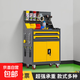 【廠(chǎng)家直銷(xiāo)】工具車(chē)車(chē)間帶鎖鐵皮柜五金零件柜工廠(chǎng)移動(dòng)物料收納柜 二抽帶網(wǎng)【灰黃套色】