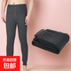男士秋褲男冬季加絨加厚保暖褲中老年寬松彈力襯褲打底棉毛褲 深灰色 均碼 100-170