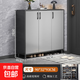 實(shí)木芯鞋柜家用門(mén)口簡(jiǎn)約現代收納儲物玄關(guān)柜經(jīng)濟小入戶(hù)大容量鞋架 送貨上門(mén)【板材加厚三門(mén)縱深】輕奢灰90*32*93