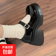 甜酷風(fēng)jk小皮鞋女百搭2025春季新款粗跟學(xué)院風(fēng)小個(gè)子高跟瑪麗珍鞋 黑色 37