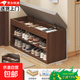 換鞋凳門(mén)口家用入戶(hù)門(mén)鞋柜坐凳一體極窄進(jìn)門(mén)穿鞋凳子可坐收納鞋架 【雙層翻蓋款】80CM原野橡木色