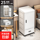 夾縫收納柜家用廚房冰箱縫隙柜衛生間防水邊柜置物柜塑料儲物柜子 25cm面寬-象牙白【1開(kāi)門(mén)1抽屜】