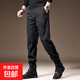休閑褲加絨保暖美式復古高街束腳褲子男士秋冬款時(shí)尚潮流寬松衛褲 KC-K317黑色 常規 （廠(chǎng)家清倉特價(jià)款） 2XL （建議135-150斤內）