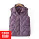 中老年媽媽冬裝羽絨棉馬甲外套女奶奶冬季老太太馬甲老人保暖衣服 紫色 B805 6XL 建議140-160斤