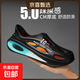 洞洞鞋男夏季外穿潮流防滑運動(dòng)涼鞋男士2026新款全包戶(hù)外沙灘涼拖 黑色 42