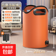 高深過(guò)小腿家用足浴盆便攜式泡腳神器泡腳桶可折疊保溫洗腳盆收納 【SPA溫感式/8層鎖溫】大號橙色+收納掛鉤