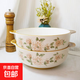 山茶花雙耳加厚湯碗9.5英寸耐高溫陶瓷水煮魚(yú)碗大盆碗酸菜魚(yú)湯碗 9.5英寸山茶花雙耳碗2個(gè)裝