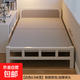 折疊床家用單人床成人午休午睡小床加固硬板床簡(jiǎn)易小戶(hù)型鐵床 90cm寬白色（升級軟靠+加厚框架）