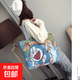 時(shí)尚休閑帆布包女時(shí)尚單肩包上班托特包手提袋拎包帆布袋卡通包包 機器貓 大包