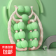 雙排15輪瘦腿神器腿部按摩器環(huán)形夾腿滾輪滾軸擼腿部肌肉放松拉伸 白綠【雙排15輪全包裹按摩】