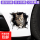 個(gè)性寵物貓咪車(chē)貼抓痕汽車(chē)貼紙車(chē)身劃痕遮擋貼摩托車(chē)3D卡通貼防水 3D貓咪貼 小號+大號