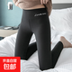 德絨打底褲女秋冬季高腰顯瘦保暖褲收腹提臀修身內外穿秋褲 黑色 XL 120-140斤