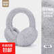 毛絨耳罩冬女時(shí)尚冬季保暖耳包護耳朵耳捂子可折疊學(xué)生防凍耳套 灰色【親膚不扎】可折疊