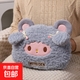 小羊熱水袋充電防爆毛絨可愛(ài)暖肚子冬季女生學(xué)生卡通暖手寶暖水袋 灰色美美羊+熱水袋+充電器