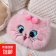 小貓咪熱水袋充電款防爆暖寶寶暖水袋毛絨熱敷暖被窩2025新款暖手 粉色蝴蝶結KT貓