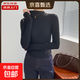 半高領(lǐng)打底衫內搭褶皺長(cháng)袖T恤女春秋冬季修身顯瘦簡(jiǎn)約純色上衣潮 7007#黑色 2XL 【117-131斤】