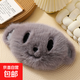 熱水袋充電冬季可拆洗暖手寶可愛(ài)毛絨小怪搞怪男女學(xué)生卡通暖寶寶 灰色長(cháng)毛狐貍狗+熱水袋+充電器