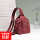 多用女士雙肩包時(shí)尚夏季小包牛津布包單肩包胸包百搭韓版小布包包 深紅