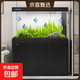 閩江大型落地客廳沙發(fā)旁邊一體過(guò)濾家用魚(yú)缸造景水族箱 黑色標配 80*33.8*147cm  兩門(mén)