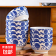10只陶瓷高顏值米飯碗大小號釉下彩瓷碗餐具2025年新款飯碗 【10只】青花瓷5英寸大碗