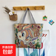 米老鼠小熊兔子刺繡包百搭休閑上班購物短途旅游大容量手提單肩包 邦尼兔 大包