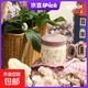 姆明杯子馬克杯帶蓋陶瓷家用喝水杯高顏值泡茶杯女生耐高溫 【三件套】moomin 迷失花園花茶杯（含茶濾）